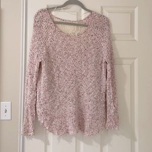 Pink Knit Free People Sweater